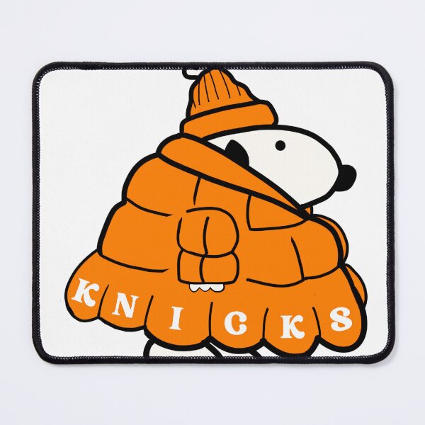 Item preview, New York Knicks Snoopy in a Puffer Jacket designed and sold by gardenstatestudio.