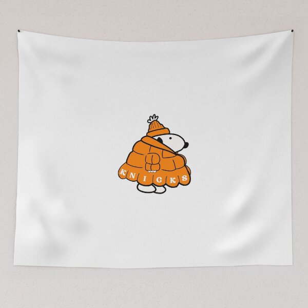 Item preview, New York Knicks Snoopy in a Puffer Jacket designed and sold by gardenstatestudio.
