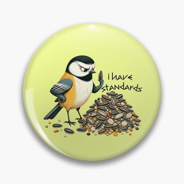 Item preview, Funny Bird I Have Standards Picky Bird Nerd Sticker designed and sold by KaBaRen.