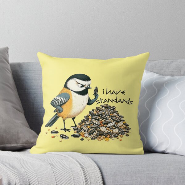 Item preview, Funny Bird I Have Standards Picky Bird Nerd Sticker designed and sold by KaBaRen.
