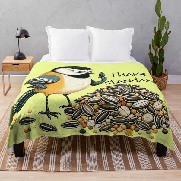 Item preview, Funny Bird I Have Standards Picky Bird Nerd Sticker designed and sold by KaBaRen.