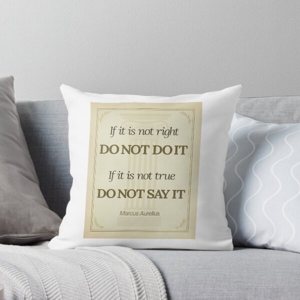 Item preview, If It Is Not Right Do Not Do It - Marcus Aurelius - Elegant Script Stoic Quote - Black and Gold Version designed and sold by Stoic Core.