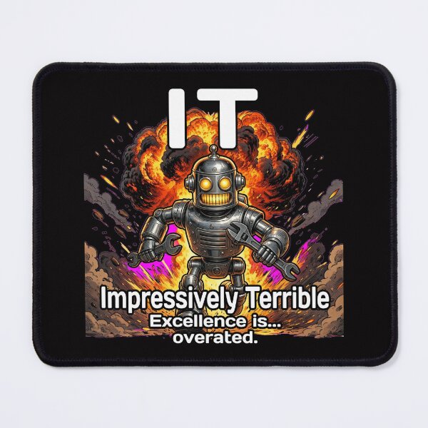 Item preview, Impressively Terrible IT Robot – Funny Tech Humor designed and sold by A-T-H.