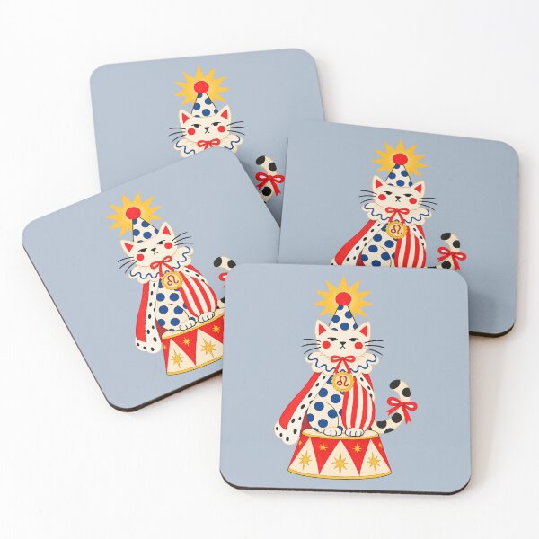 Item preview, Leo Zodiac Clown Cat. Circus Astrology. Clowncore. designed and sold by CoCoArt-Ua.