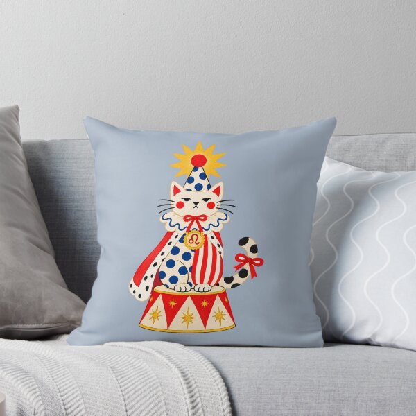 Item preview, Leo Zodiac Clown Cat. Circus Astrology. Clowncore. designed and sold by CoCoArt-Ua.