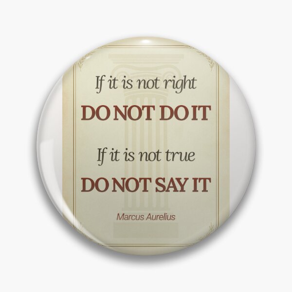 Item preview, If It Is Not Right Do Not Do It - Marcus Aurelius - Elegant Script Stoic Quote - Roman Red Version designed and sold by Stoic Core.
