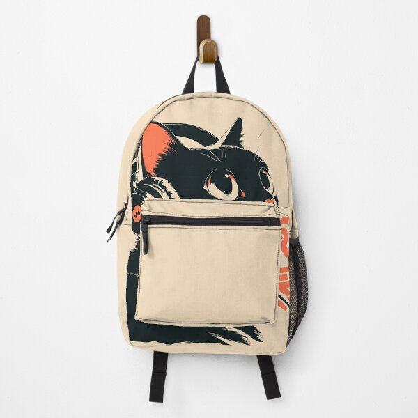 Item preview, Black Cat Headphones Gamer Lofi Japanese designed and sold by mustbewhy.