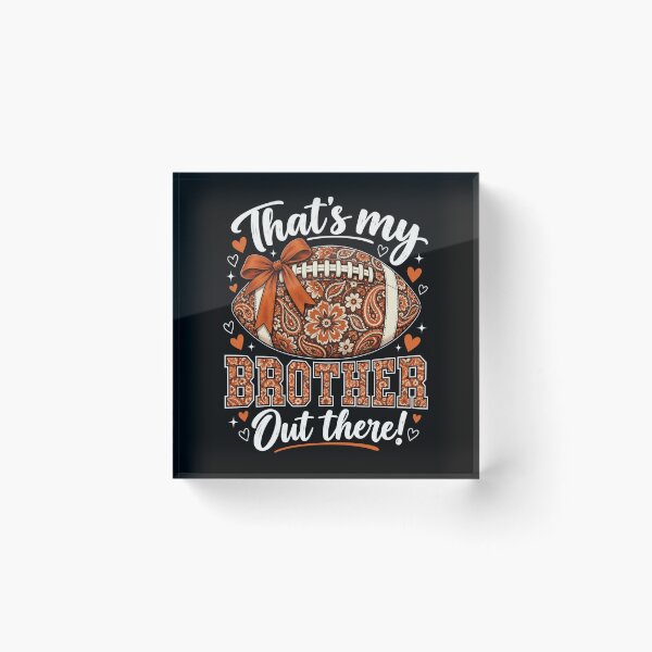 Item preview, Floral Football Brother Out There designed and sold by ROUX-ART.