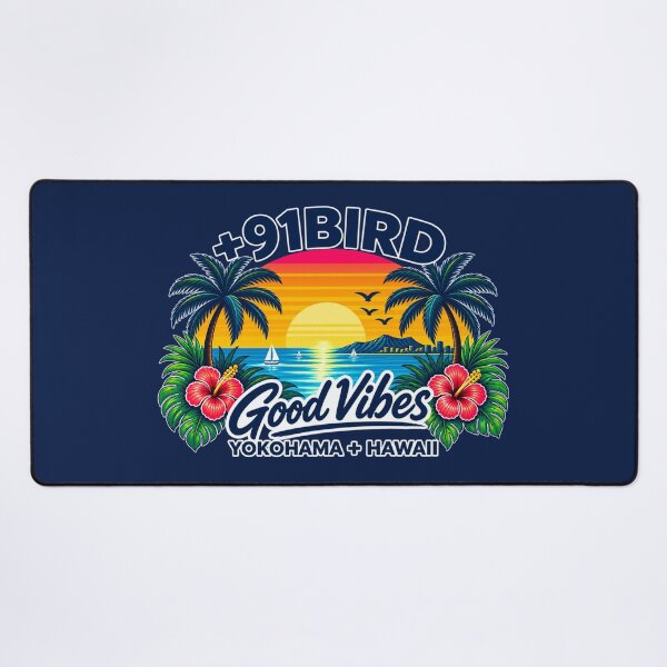 Item preview, Good Vibes – Yokohama + Hawaii Tropical Sunset +91BIRD designed and sold by Plus91BIRD.