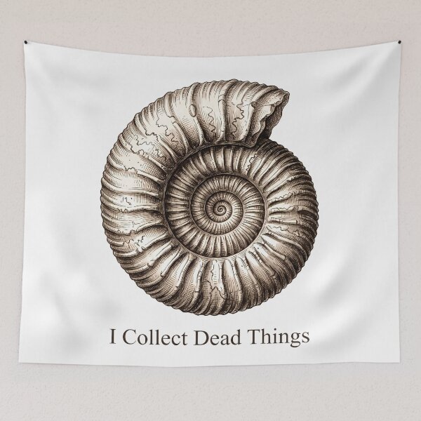 Item preview, I Collect Dead Things Ammonite Fossil designed and sold by Sekla-Studio.