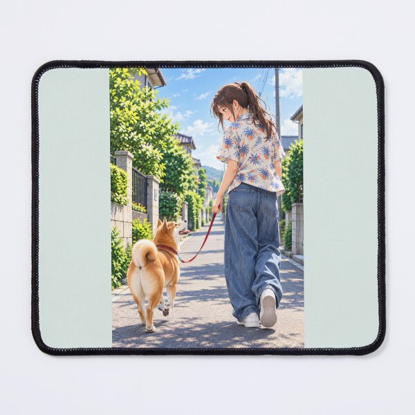 Item preview, A Sunny Walk with a Shiba Inu designed and sold by Kurekou Lab.