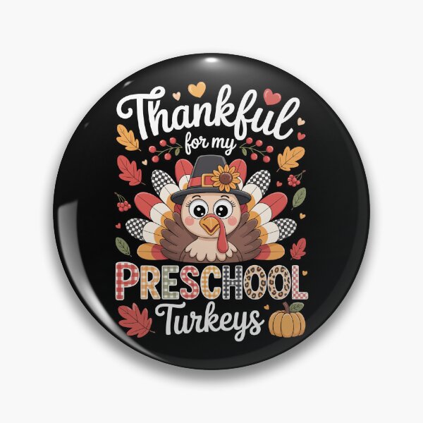 Item preview, THANKFUL FOR MY PRESCHOOL TURKEYS designed and sold by jkrphoto.