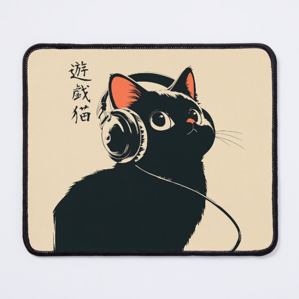 Item preview, Gamer Black Cat Headset Japanese Anime designed and sold by mustbewhy.