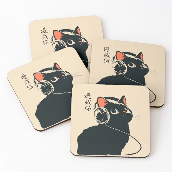 Item preview, Gamer Black Cat Headset Japanese Anime designed and sold by mustbewhy.