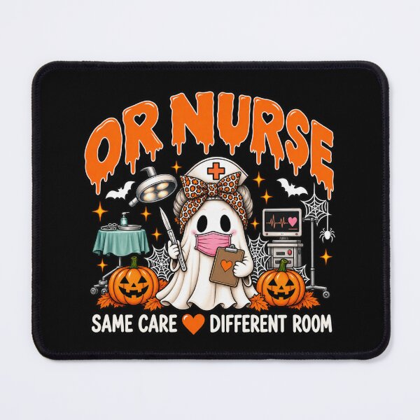 Item preview, Halloween OR Nurse Leopard Print Ghost designed and sold by ClinicalHubs.