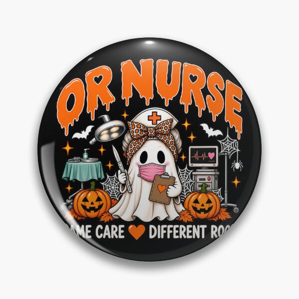 Item preview, Halloween OR Nurse Leopard Print Ghost  designed and sold by ClinicalHubs.