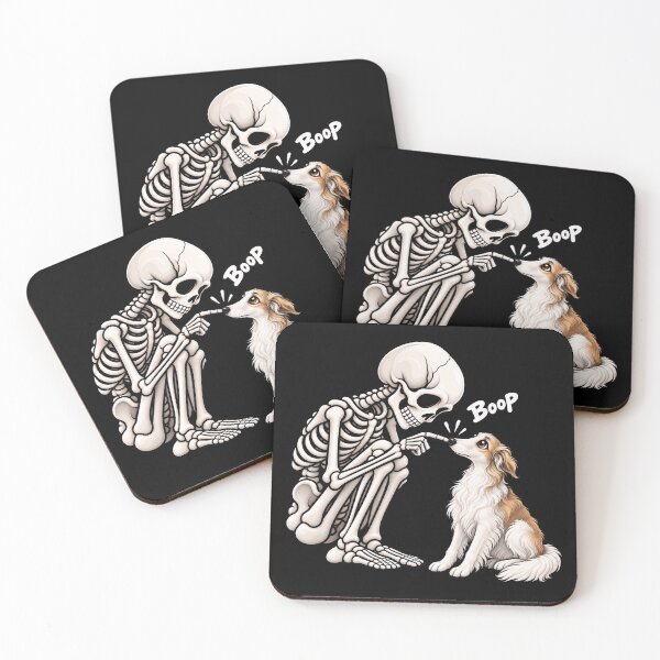 Item preview, Funny Skeleton Borzoi Dog Boop Halloween Design Mom Dad designed and sold by rafaeltto.