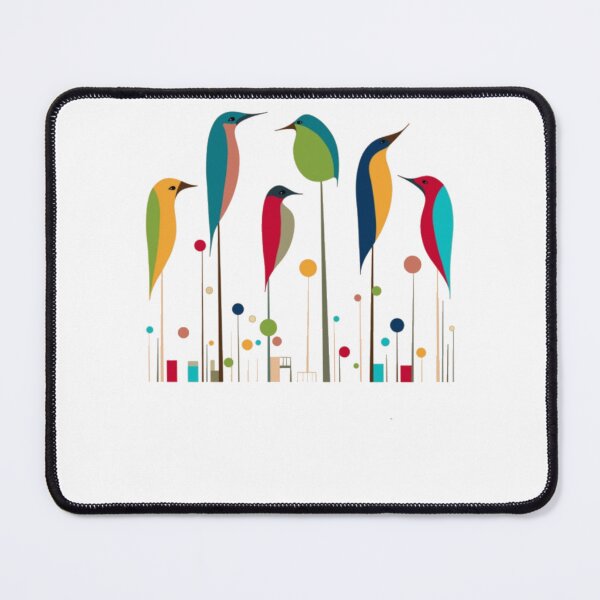 Item preview, Retro Mid-Century Modern Birds 50s 60s Style designed and sold by alvablakefg.