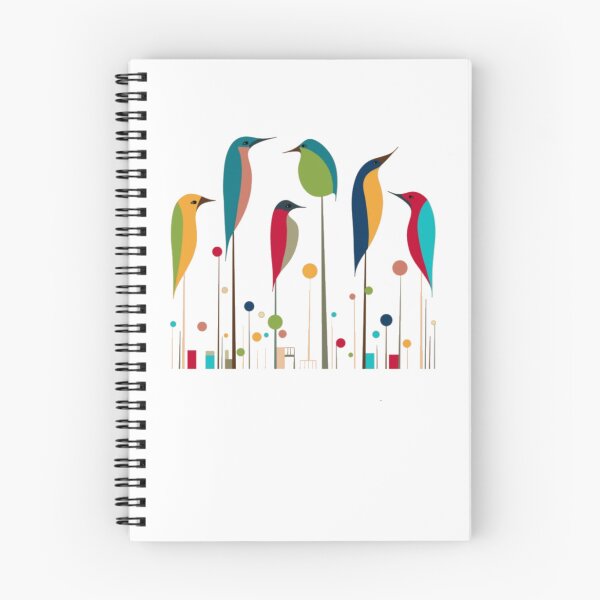 Item preview, Retro Mid-Century Modern Birds 50s 60s Style designed and sold by alvablakefg.
