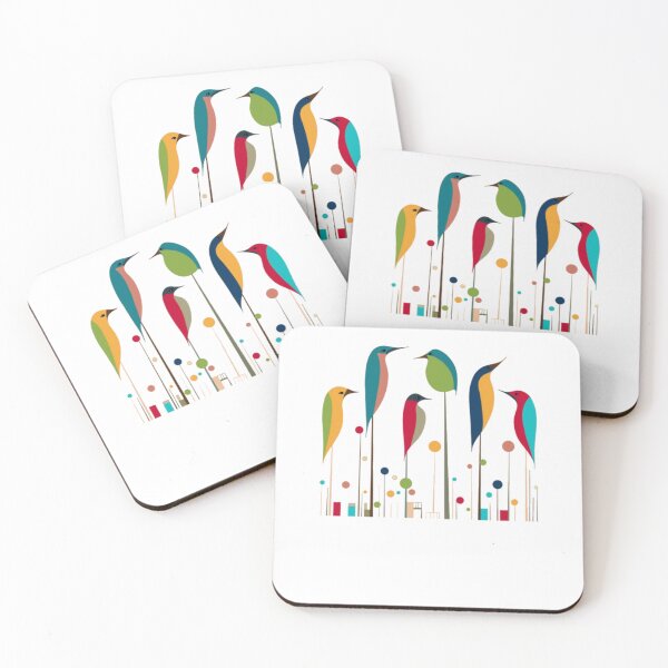 Item preview, Retro Mid-Century Modern Birds 50s 60s Style designed and sold by alvablakefg.