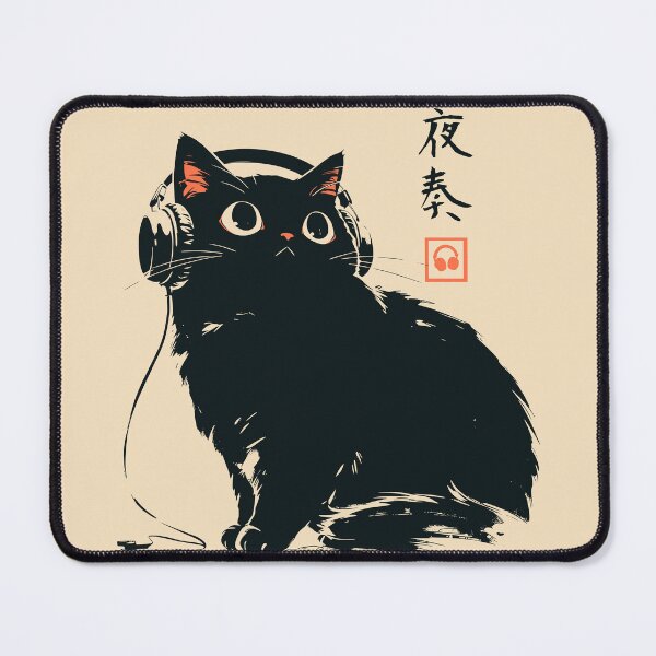 Item preview, Night Beats Black Cat Headphones Japanese designed and sold by mustbewhy.
