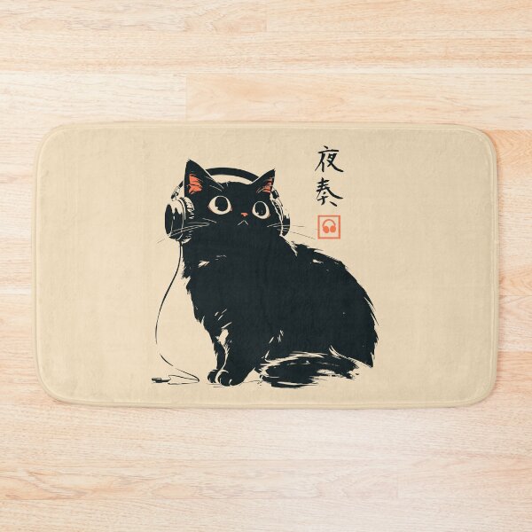 Item preview, Night Beats Black Cat Headphones Japanese designed and sold by mustbewhy.