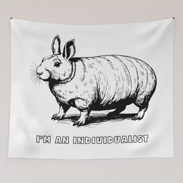 Item preview, I'm An Individualist – Uncommon Hybrid Creature Vintage Animal Illustration designed and sold by Litely.