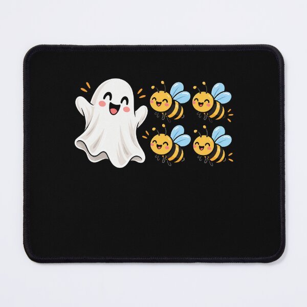 Item preview, Cute Ghost and Bees Halloween Illustration designed and sold by ROUX-ART.