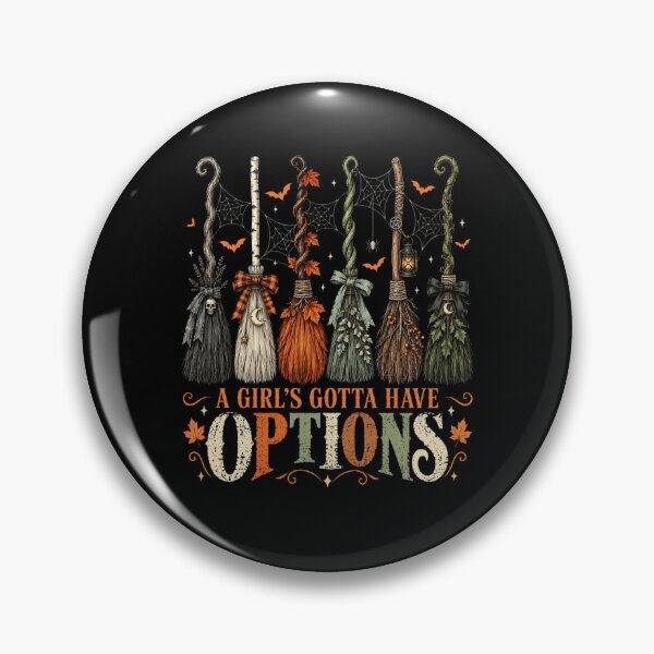 Item preview, Witch Broom Collection – A Girl’s Gotta Have Options designed and sold by ROUX-ART.
