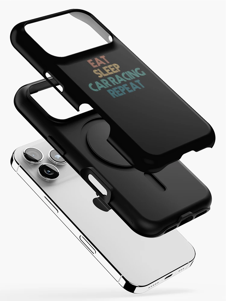 Thumbnail 2 of 4, iPhone Case, Eat Sleep Car Racing Repeat - Gift For Car Racing Fans designed and sold by kindxinn.
