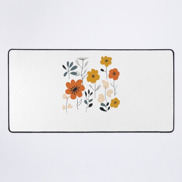 Item preview, Orange And Yellow Mid Century Flowers designed and sold by alvablakefg.