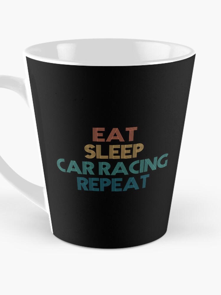 Thumbnail 3 of 4, Coffee Mug, Eat Sleep Car Racing Repeat - Gift For Car Racing Fans designed and sold by kindxinn.