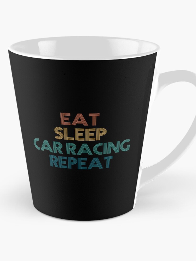 Thumbnail 1 of 4, Coffee Mug, Eat Sleep Car Racing Repeat - Gift For Car Racing Fans designed and sold by kindxinn.