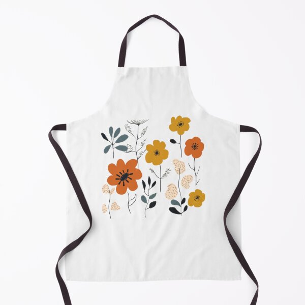 Item preview, Orange And Yellow Mid Century Flowers designed and sold by alvablakefg.