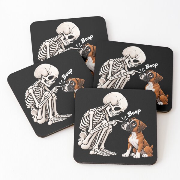 Item preview, Funny Skeleton Boxer Dog Boop Halloween Design Mom Dad designed and sold by rafaeltto.