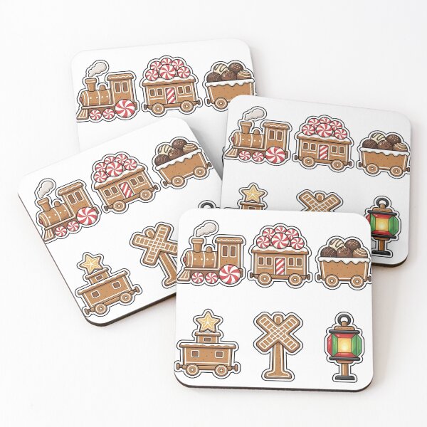 Item preview, Gingerbread Express Train Sticker Pack - Sweet Railway Set designed and sold by SimpleP.