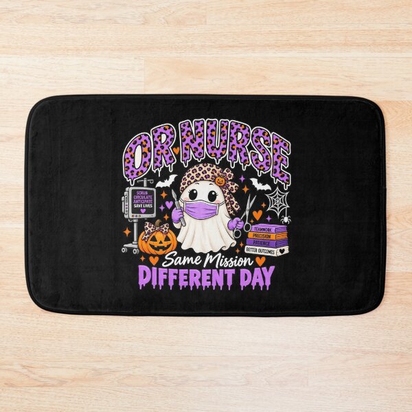 Item preview, Halloween OR Nurse Leopard Print Throw Blanket designed and sold by ClinicalHubs.