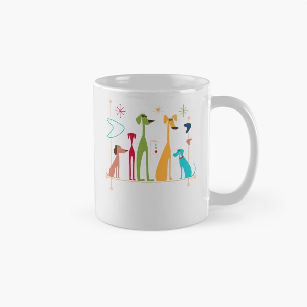 Item preview, Retro Mid-Century Modern Dogs 50s 60s Style designed and sold by alvablakefg.