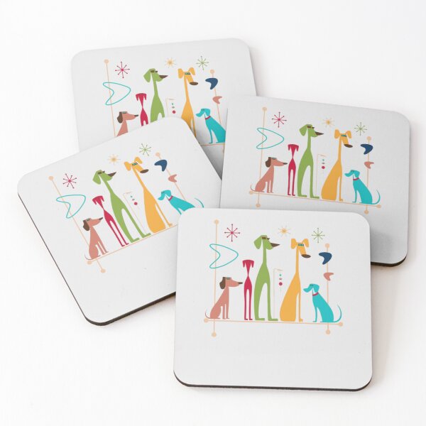 Item preview, Retro Mid-Century Modern Dogs 50s 60s Style designed and sold by alvablakefg.