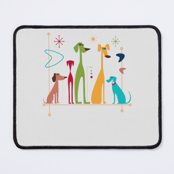 Item preview, Retro Mid-Century Modern Dogs 50s 60s Style designed and sold by alvablakefg.