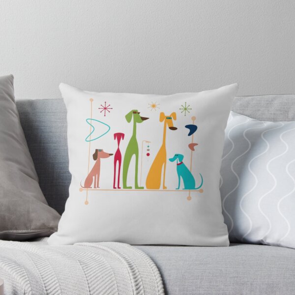 Item preview, Retro Mid-Century Modern Dogs 50s 60s Style designed and sold by alvablakefg.