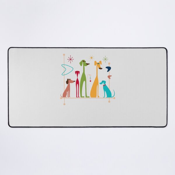 Item preview, Retro Mid-Century Modern Dogs 50s 60s Style designed and sold by alvablakefg.