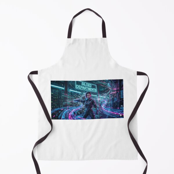 Item preview, Shatter the Silos - Cyberpunk Hacker Breaking Barriers designed and sold by Zen Motif Japan.