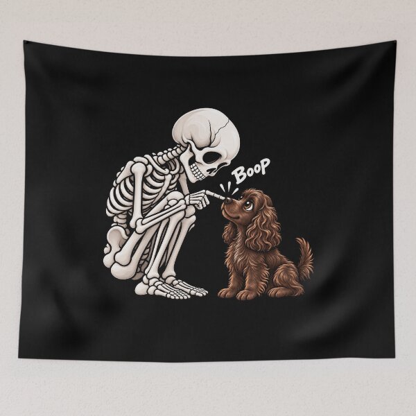 Item preview, Funny Skeleton Boykin Spaniel Dog Boop Halloween Design Mom Dad designed and sold by rafaeltto.