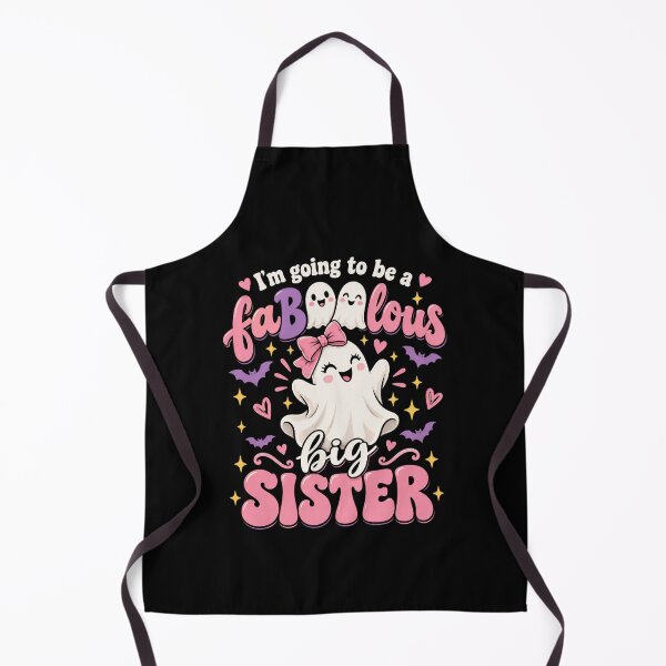 Item preview, Cute Ghost Sister Halloween Illustration designed and sold by ROUX-ART.