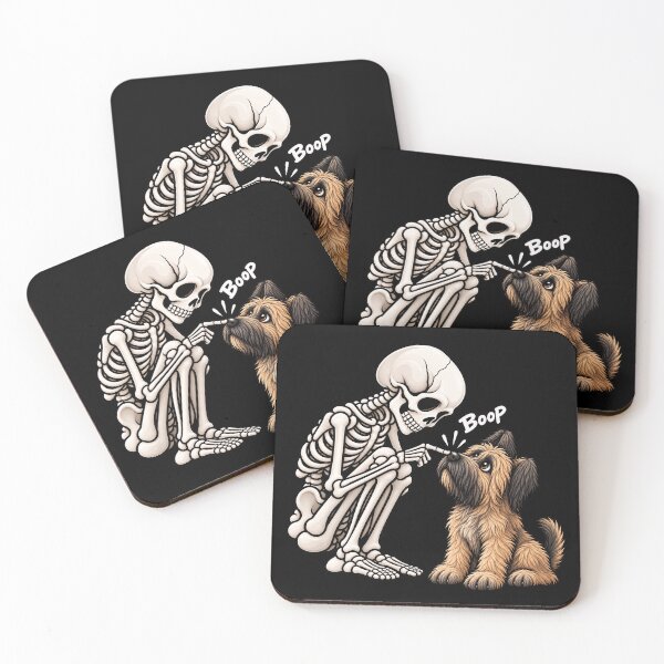 Artikelvorschau, Lustiges Skelett-Briard-Hunde-Boop-Halloween-Design für Mama und Papa entworfen und verkauft von rafaeltto.