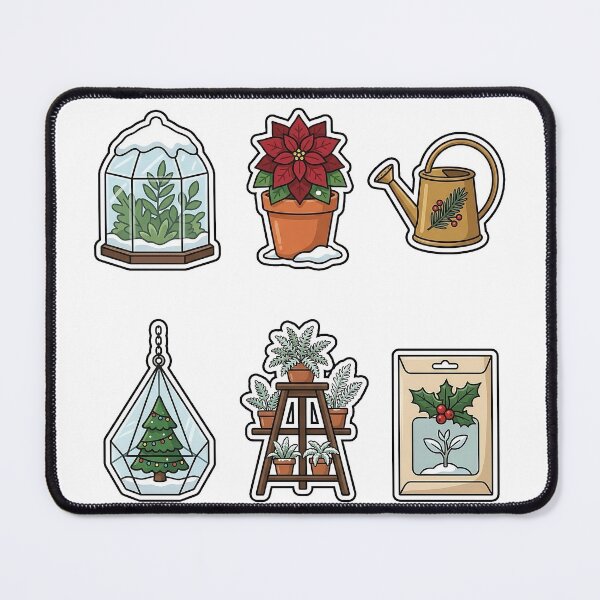 Item preview, Snowy Winter Greenhouse Sticker Pack - Plant Lover Holiday Favorites designed and sold by SimpleP.