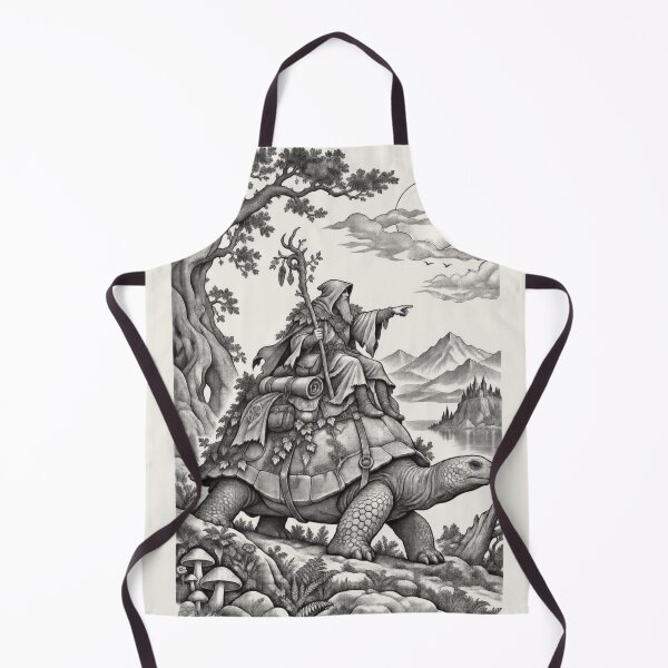 Item preview, Wandering Druid Tortoise Rider Vintage Fantasy Art designed and sold by AmiGraph.