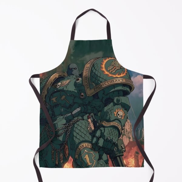 Item preview, Vulkan Lives Salamanders Chapter – Warhammer 40k Graphic Tee designed and sold by BravenBold.