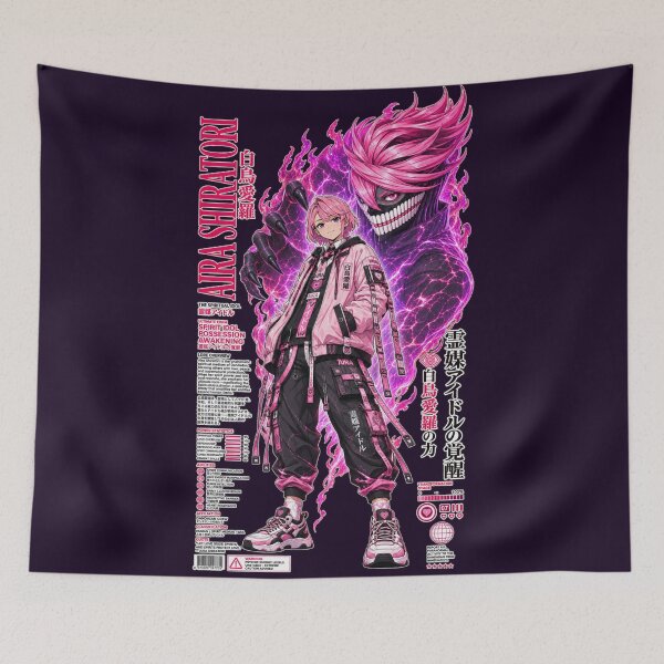 Item preview, Aira Shiratori Dandadan Spirit Idol Anime Art designed and sold by TraMyD.